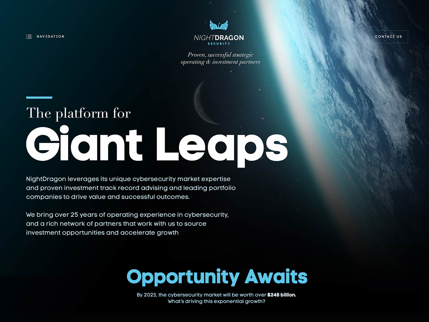 NightDragon Landing Page